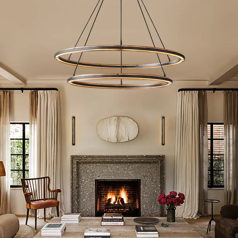 Radiant Vintage 2-Tier Round Chandelier 60"