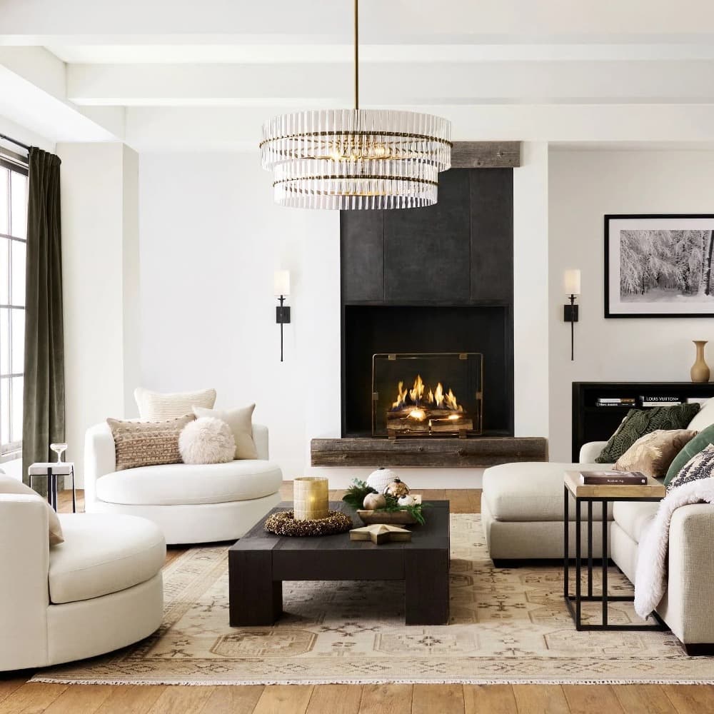 Mall Crystal Round Chandelier