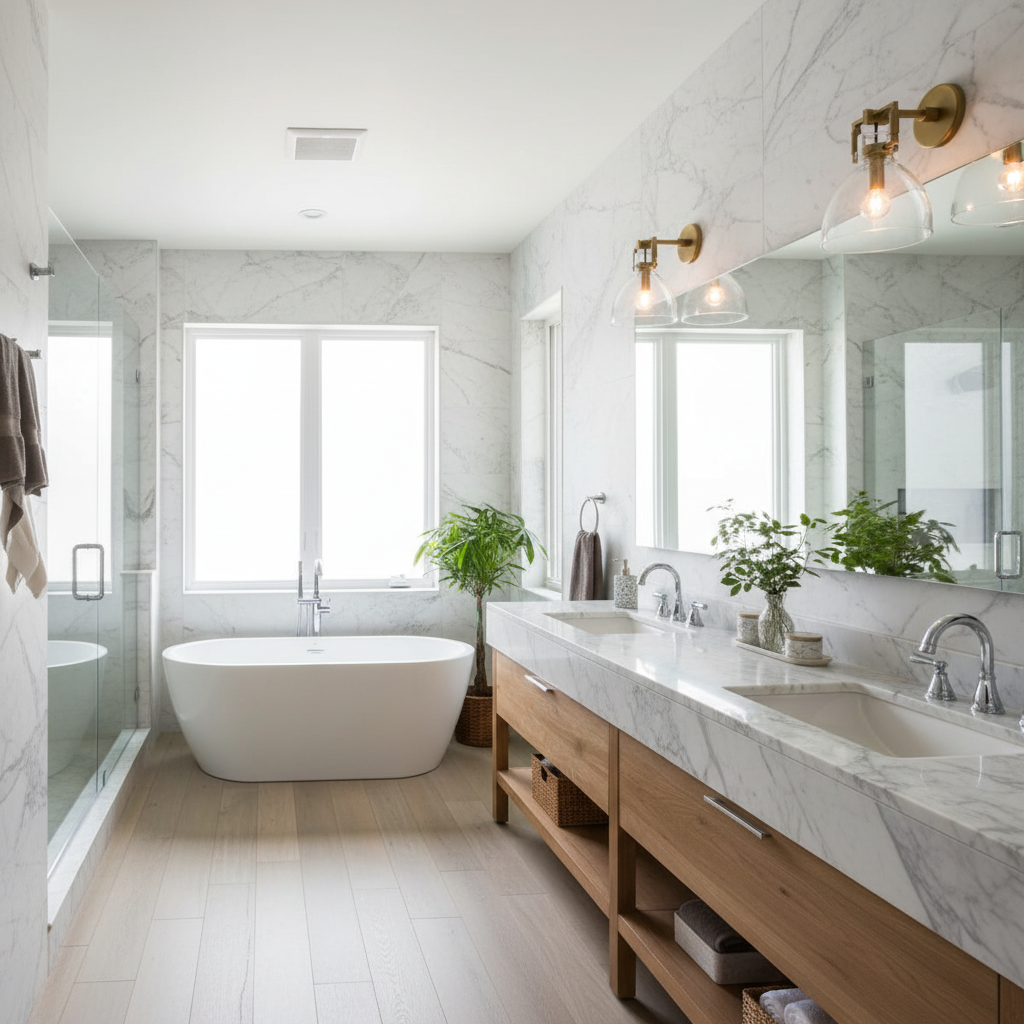 Funda Glass Cloche Sconce - bathroom Scene