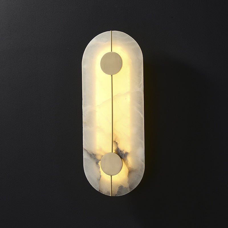 Deniselamp® Creative Marble Wall Lamp in Chinese Style for Living Room, Bedroom image | luxury lighting | marble wall lamps
