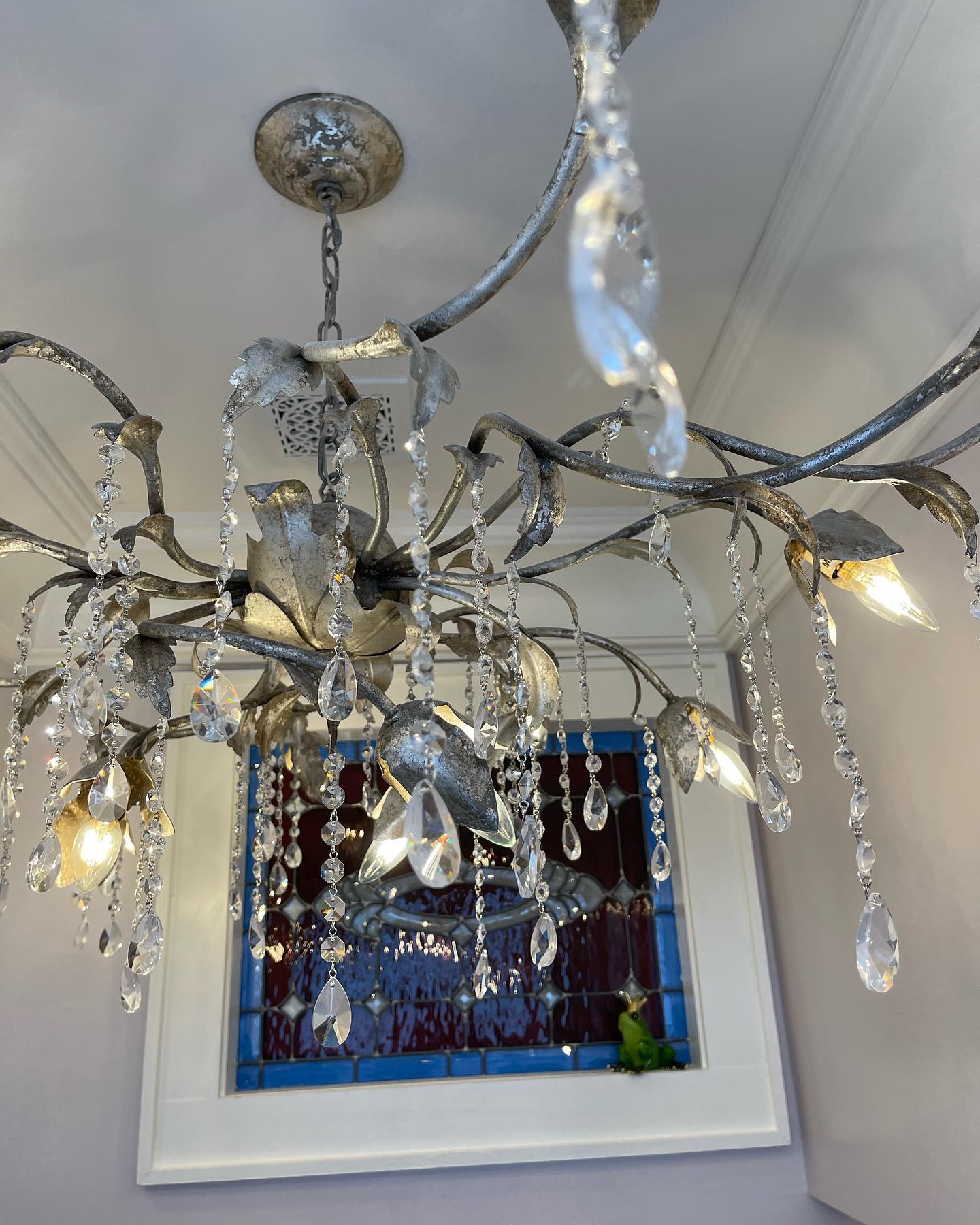 Gothic Viticcio Round Chandelier - Silver
