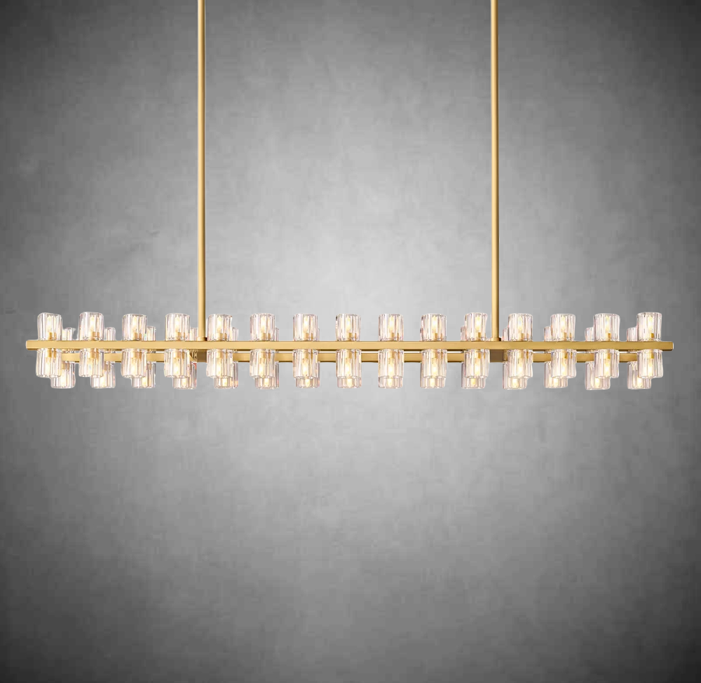 Wine-glass Rectangular Chandelier 54" 72"