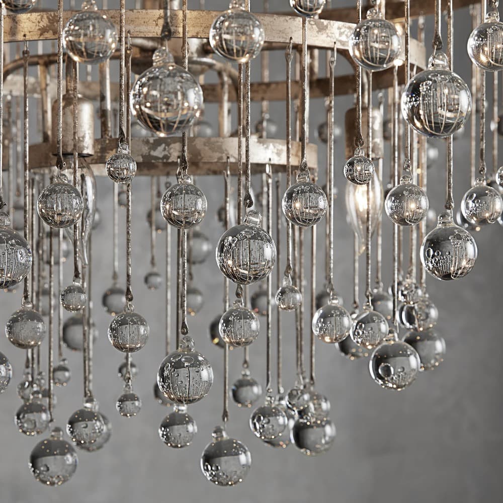Aubrey Crystal Ball 4 Tier Chandelier