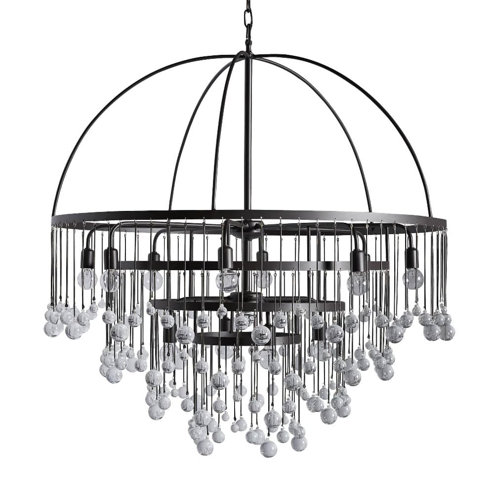 Aubrey Crystal Ball 4 Tier Chandelier