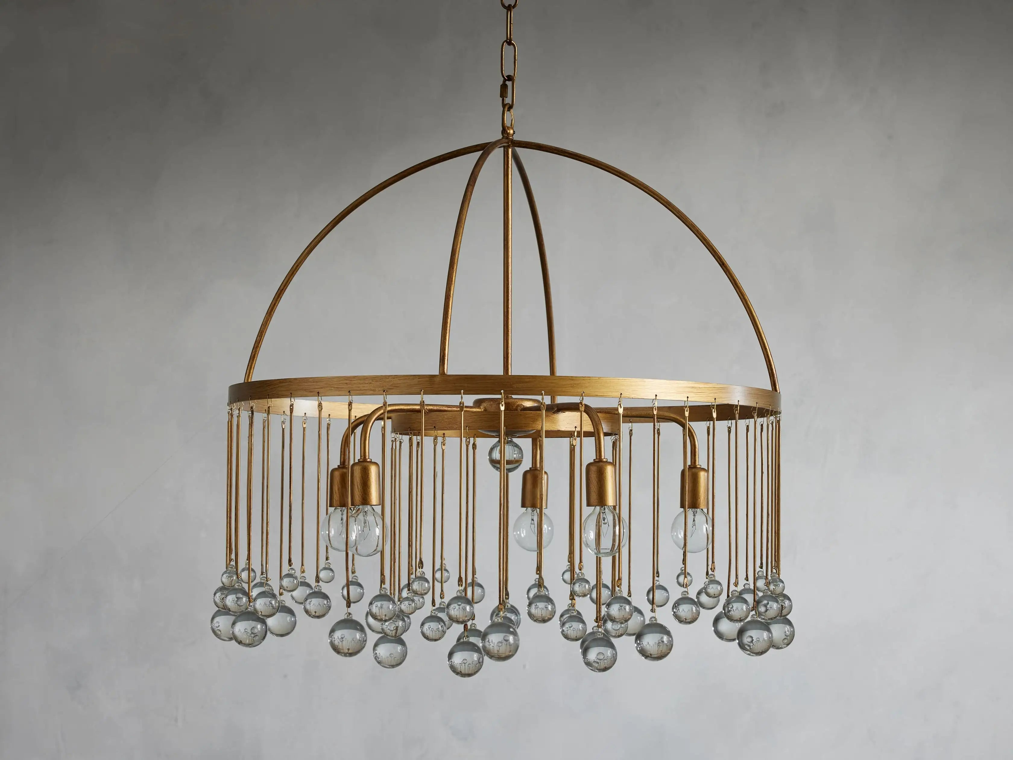 Aubrey Crystal Ball 2 Tier Chandelier