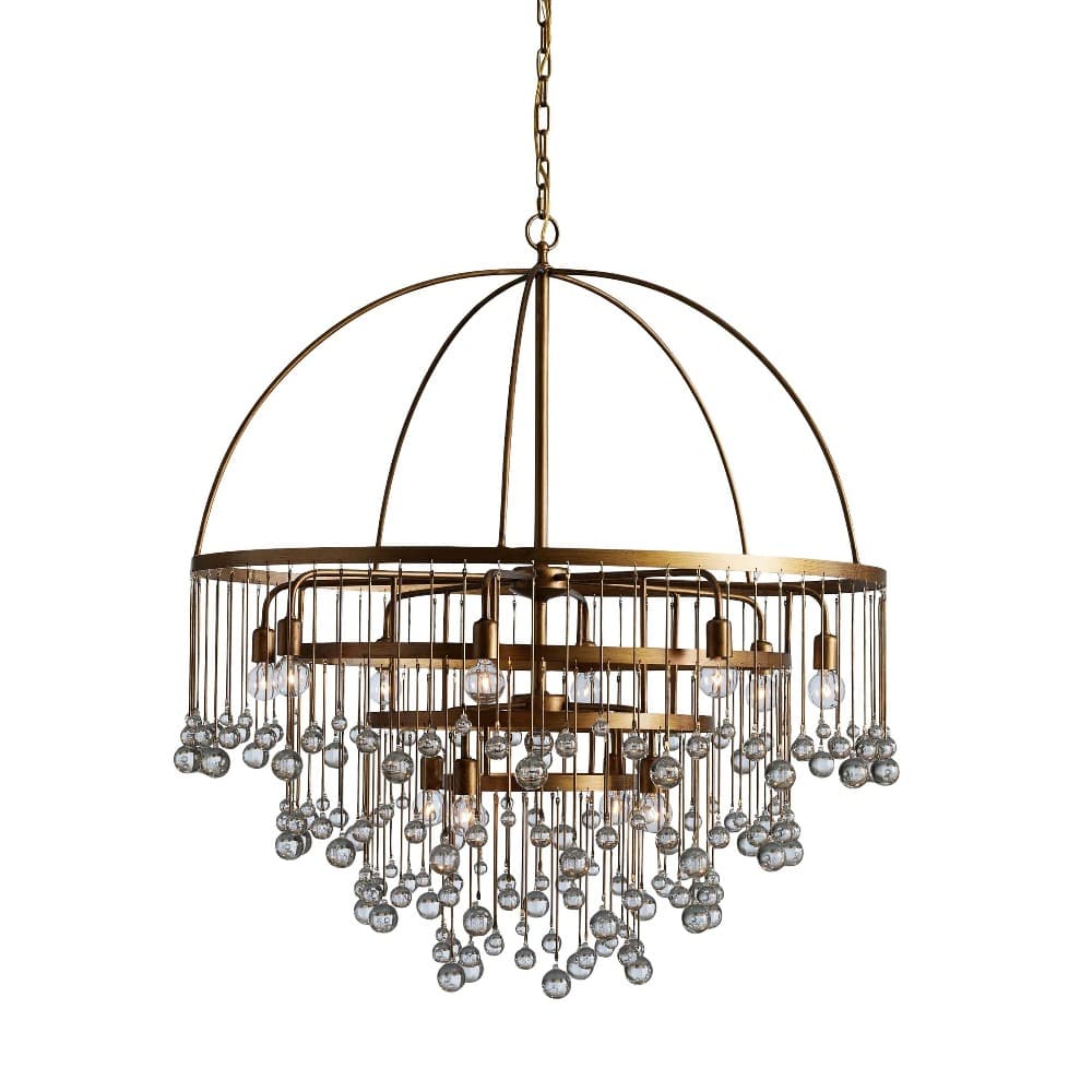 Aubrey Crystal Ball 4 Tier Chandelier