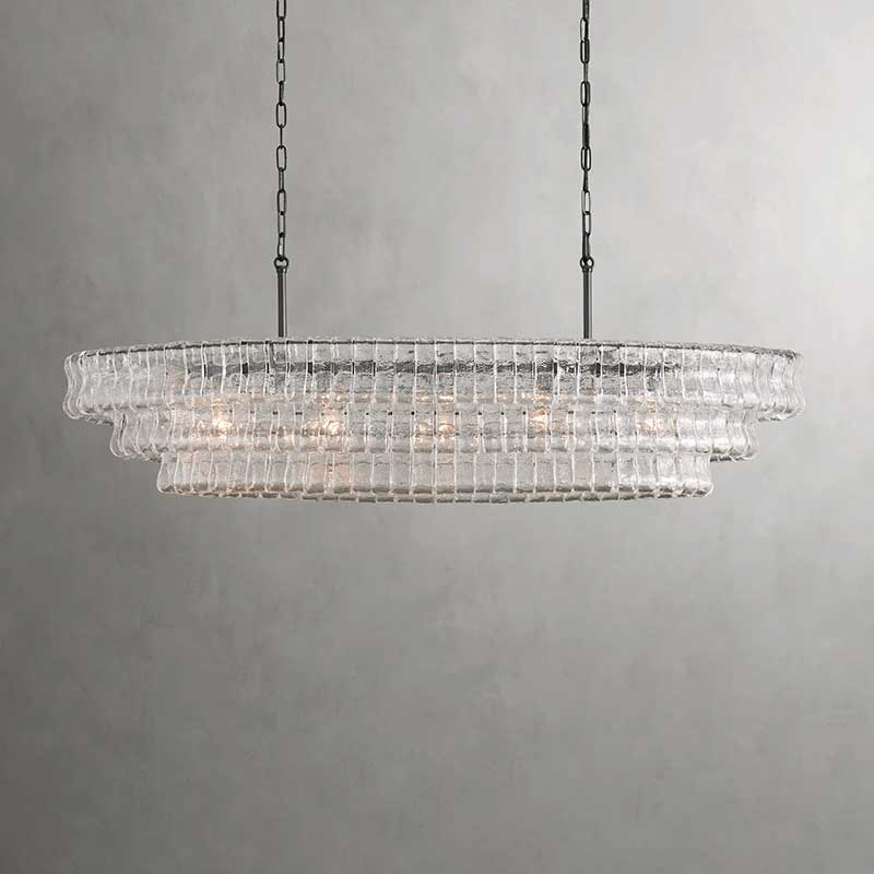 Denise Ghiaccio Oval Chandelier