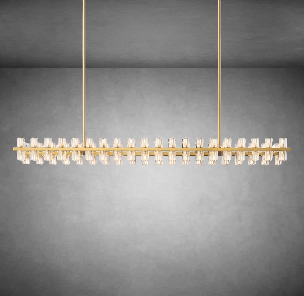 Wine-glass Rectangular Chandelier 54" 72"