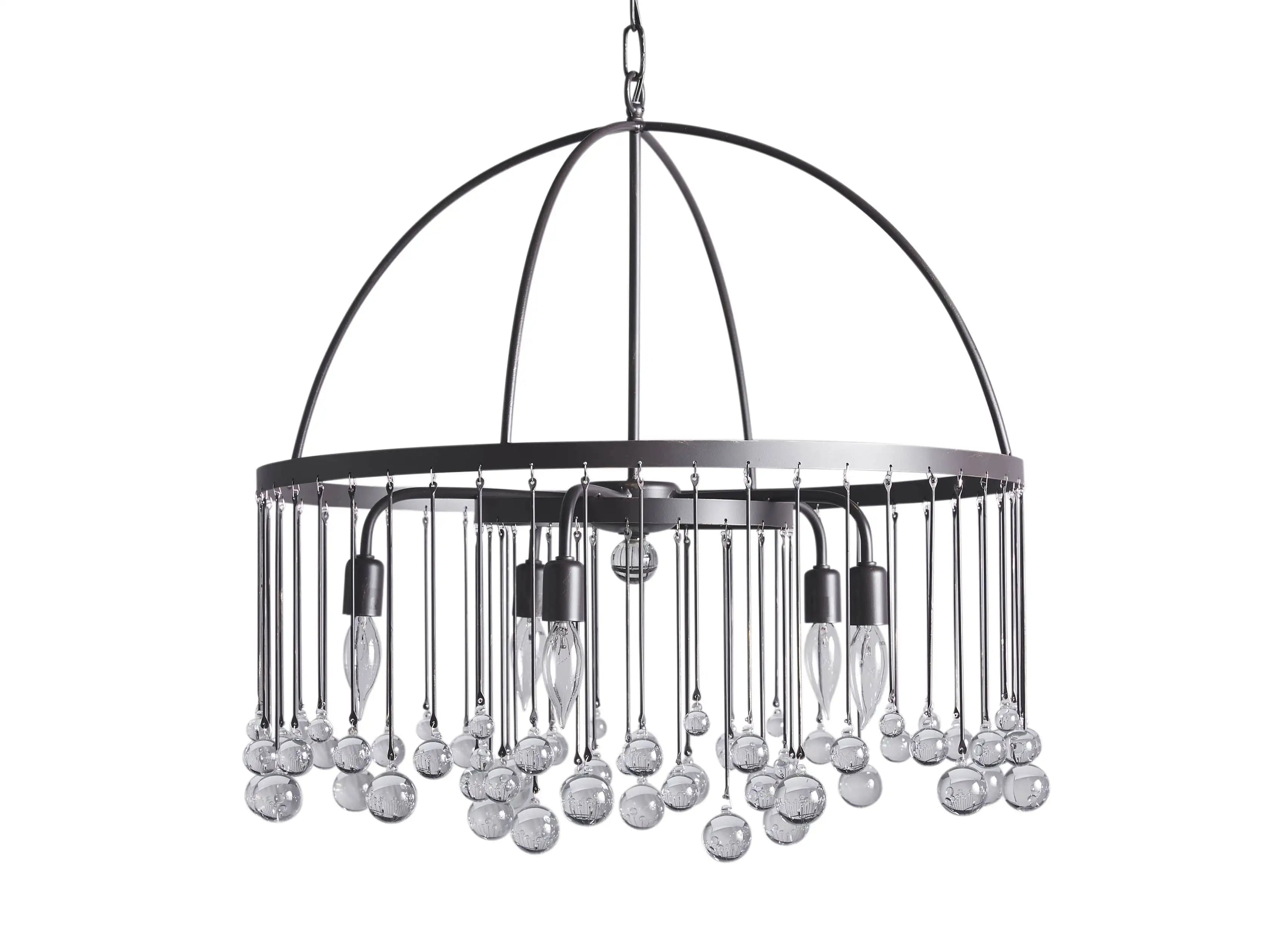 Aubrey Crystal Ball 2 Tier Chandelier