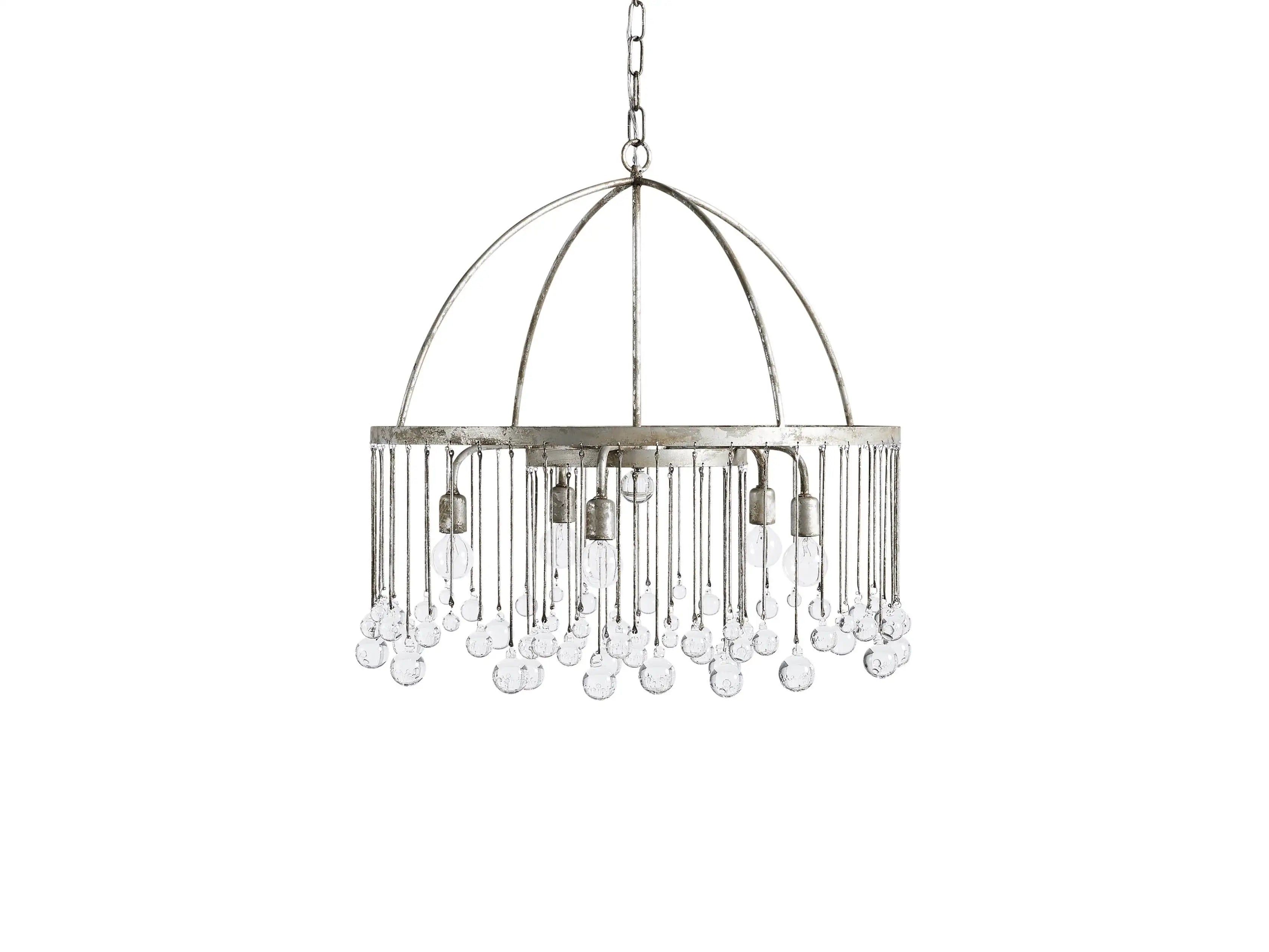 Aubrey Crystal Ball 2 Tier Chandelier