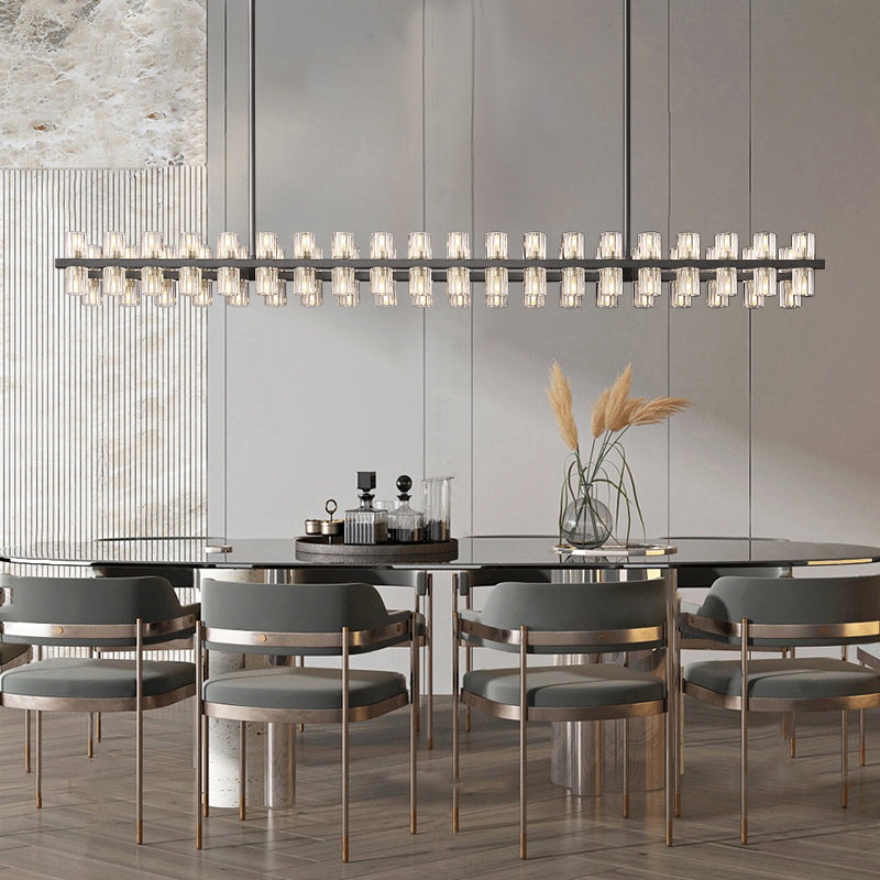 Aeabally Wine-glass Linear Chandelier 72"