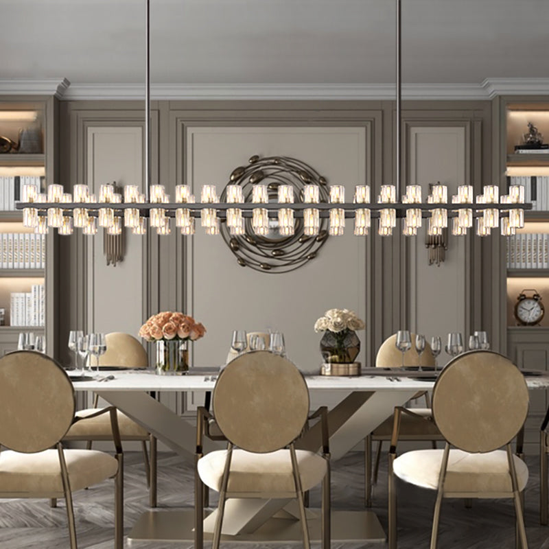 Aeabally Wine-glass Linear Chandelier 72"