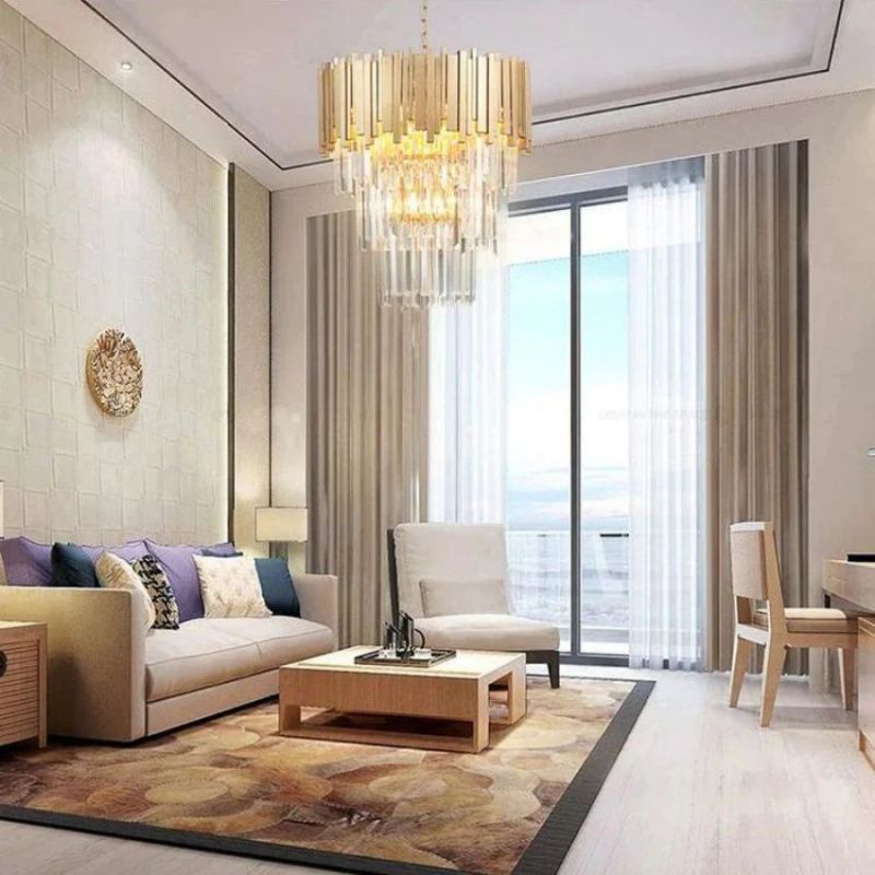 Denise Bobon Antoine Crystal Round Chandelier