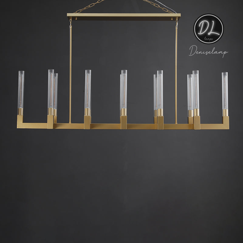 Elegance Modern Gorgeous Flow Stripe Linear Chandelier 55"/ 67"/ 72"