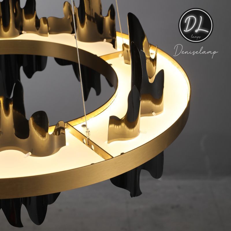 MythicForge 2-Tier Modern Round Chandelier