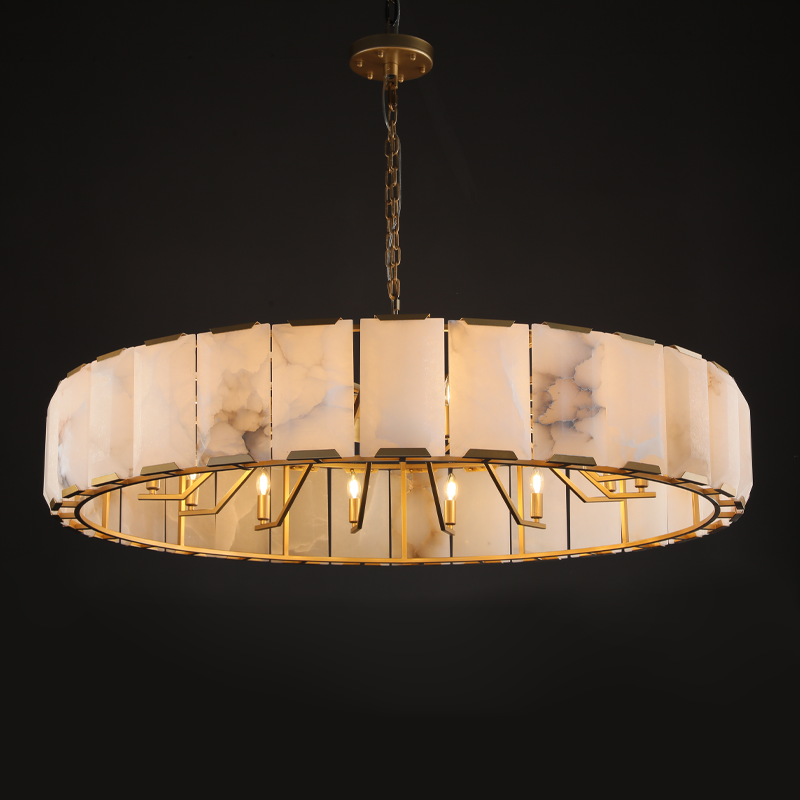 Verdant Calcite Round Chandelier 19"/31"/43"/60"