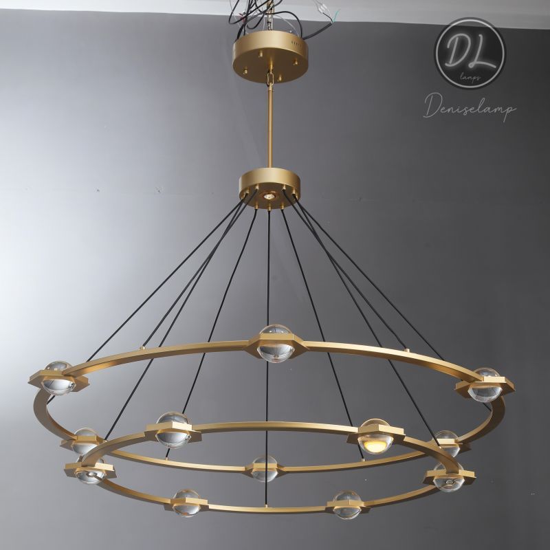 Nimbus- Splendid Star Design 2-Tier Round Chandelier 48"/ 60"