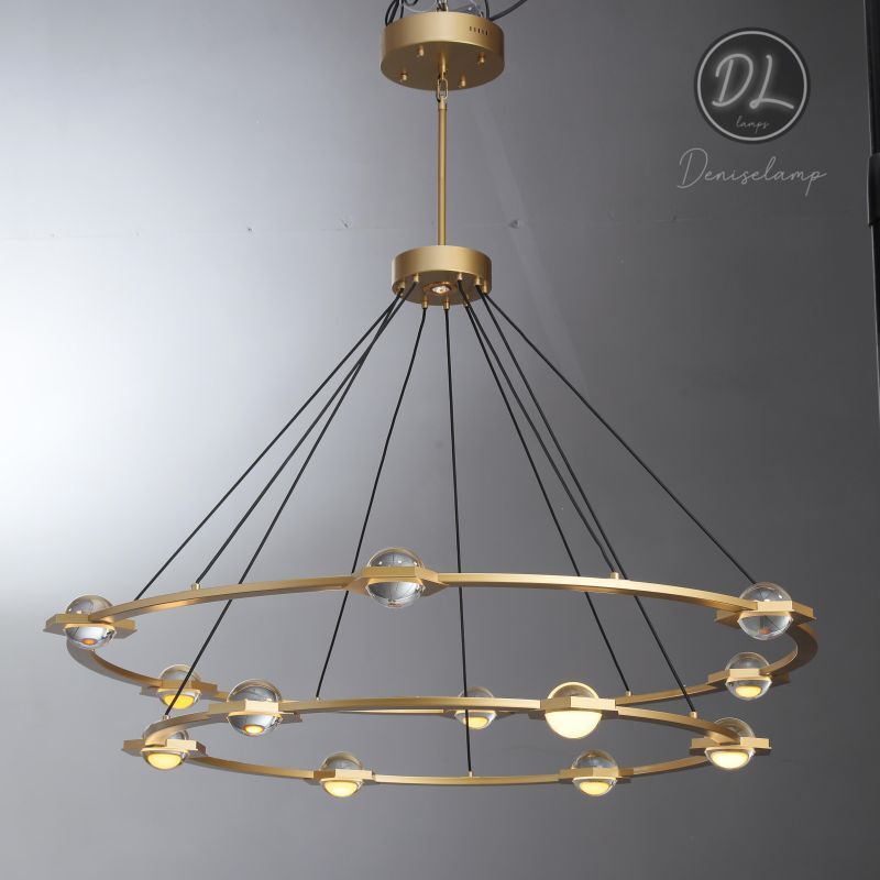 Nimbus- Splendid Star Design 2-Tier Round Chandelier 48"/ 60"