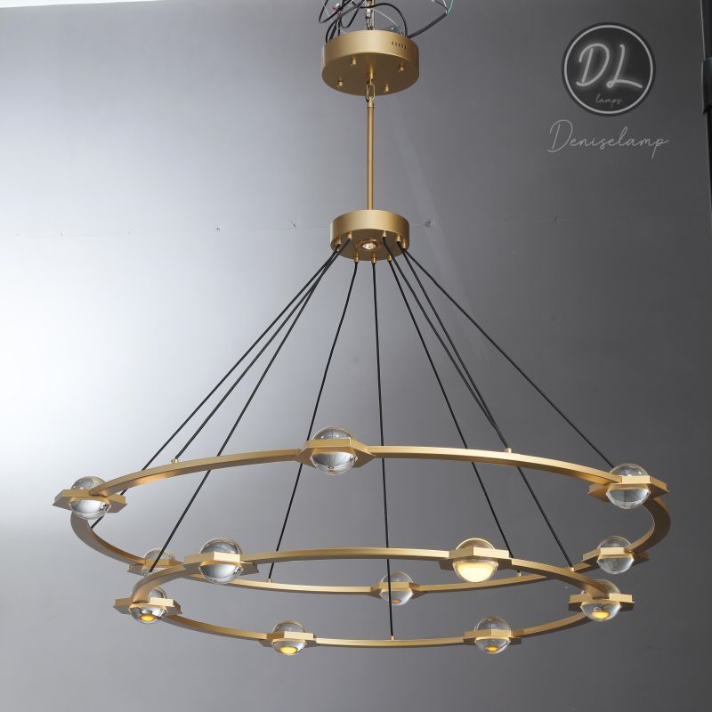 Nimbus- Splendid Star Design 2-Tier Round Chandelier 48"/ 60"