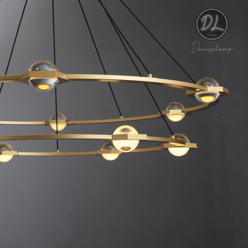 Nimbus- Splendid Star Design 2-Tier Round Chandelier 48"/ 60"