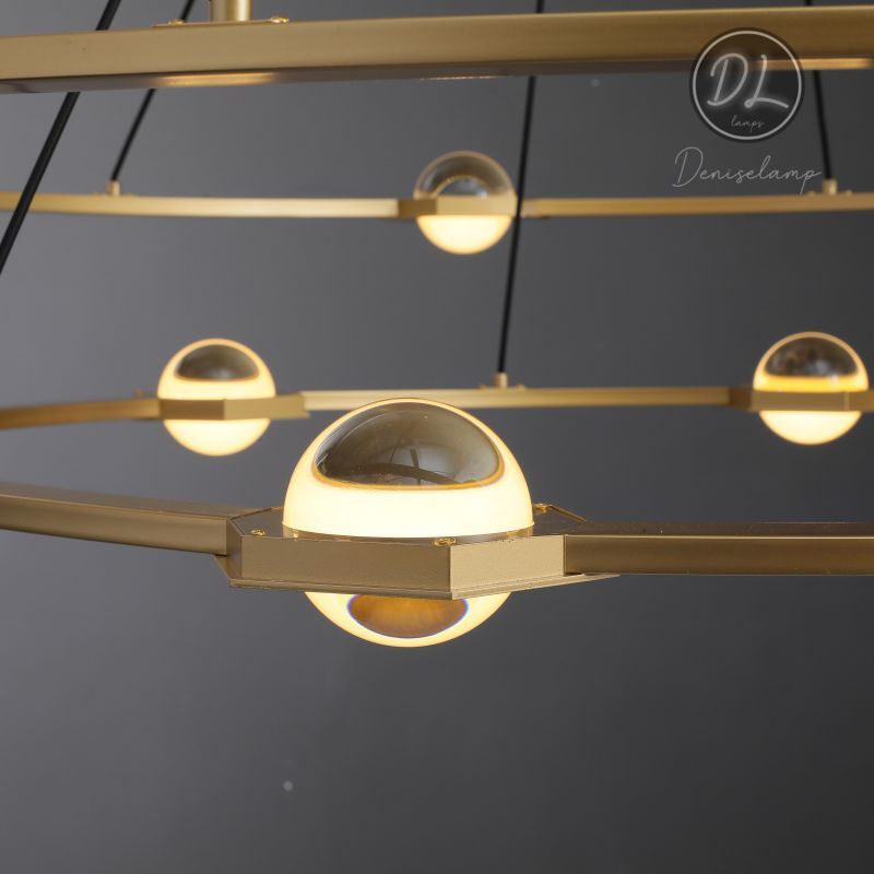 Nimbus- Splendid Star Design 2-Tier Round Chandelier 48"/ 60"