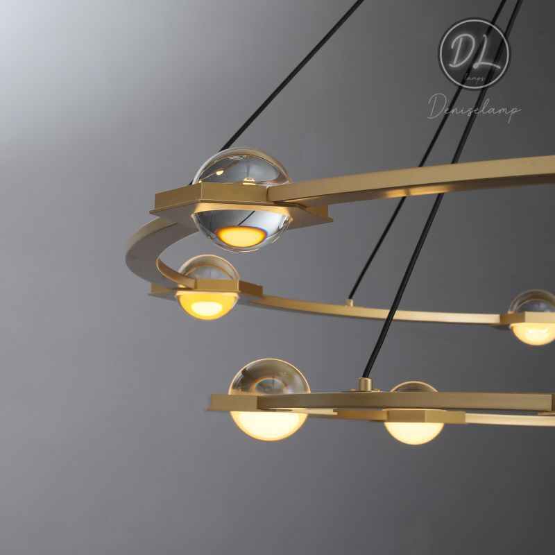Nimbus- Splendid Star Design 2-Tier Round Chandelier 48"/ 60"