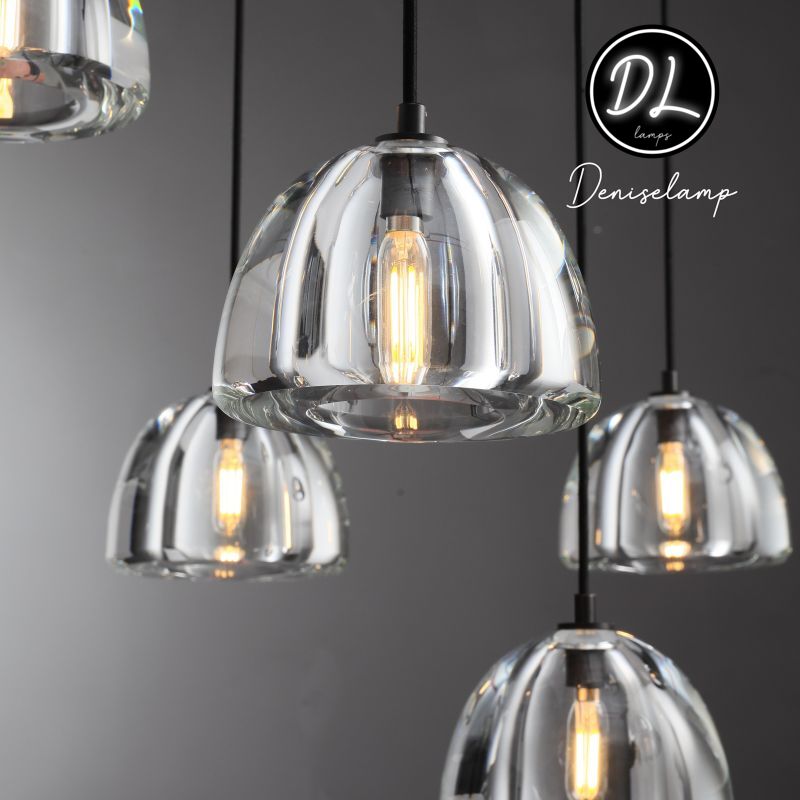 Aurora Modern Glass Round Chandelier 36''/48"/60''