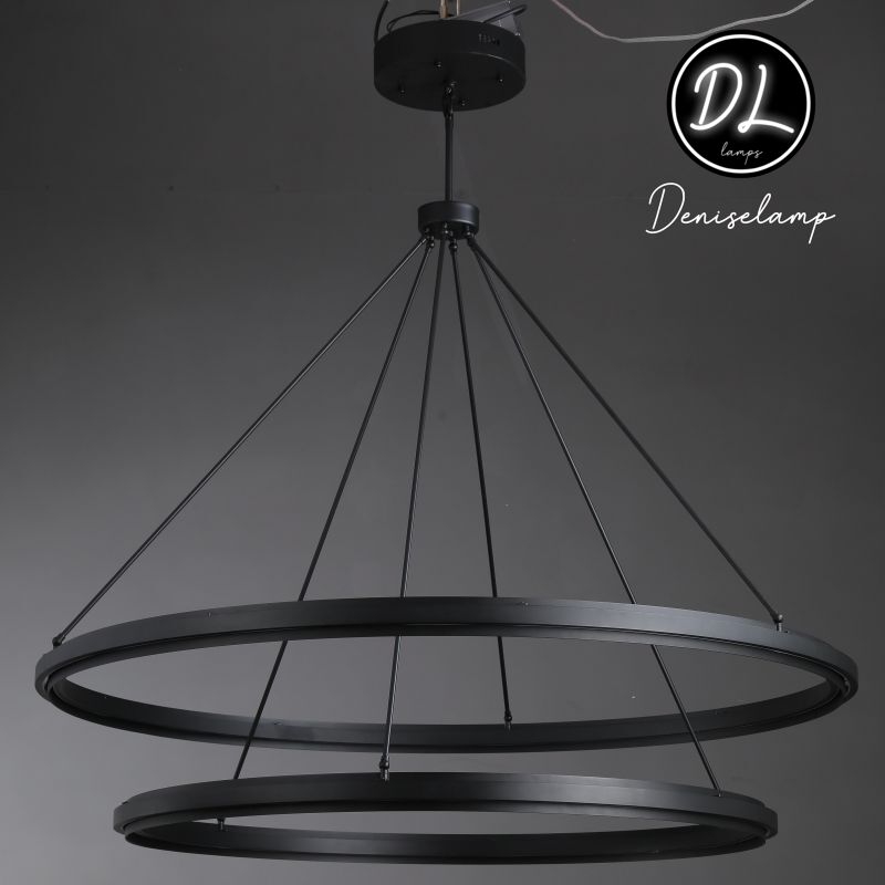 Radiant Vintage 2-Tier Round Chandelier 60"