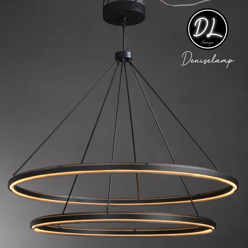 Radiant Vintage 2-Tier Round Chandelier 60"