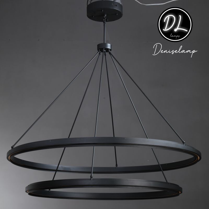 Radiant Vintage 2-Tier Round Chandelier 60"