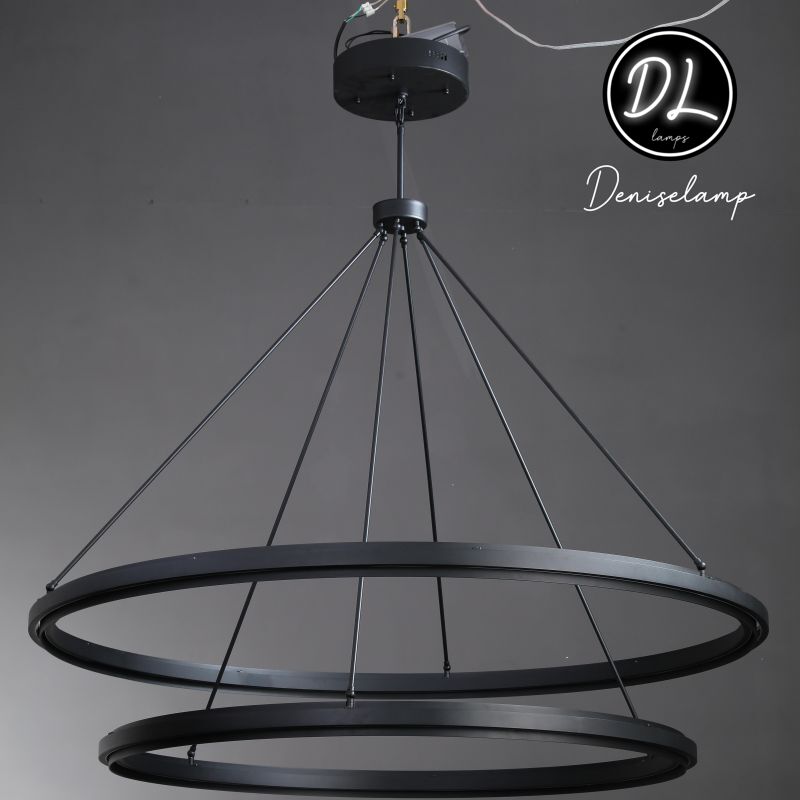 Radiant Vintage 2-Tier Round Chandelier 60"