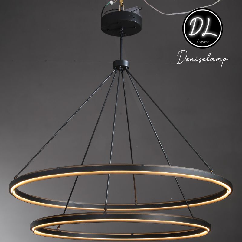 Radiant Vintage 2-Tier Round Chandelier 60"