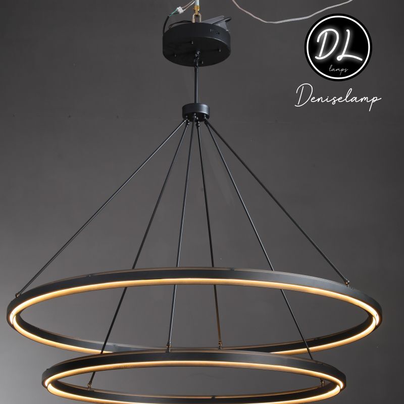 Radiant Vintage 2-Tier Round Chandelier 60"