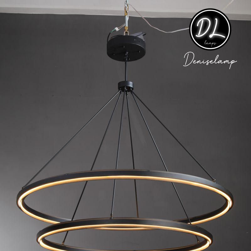 Radiant Vintage 2-Tier Round Chandelier 60"