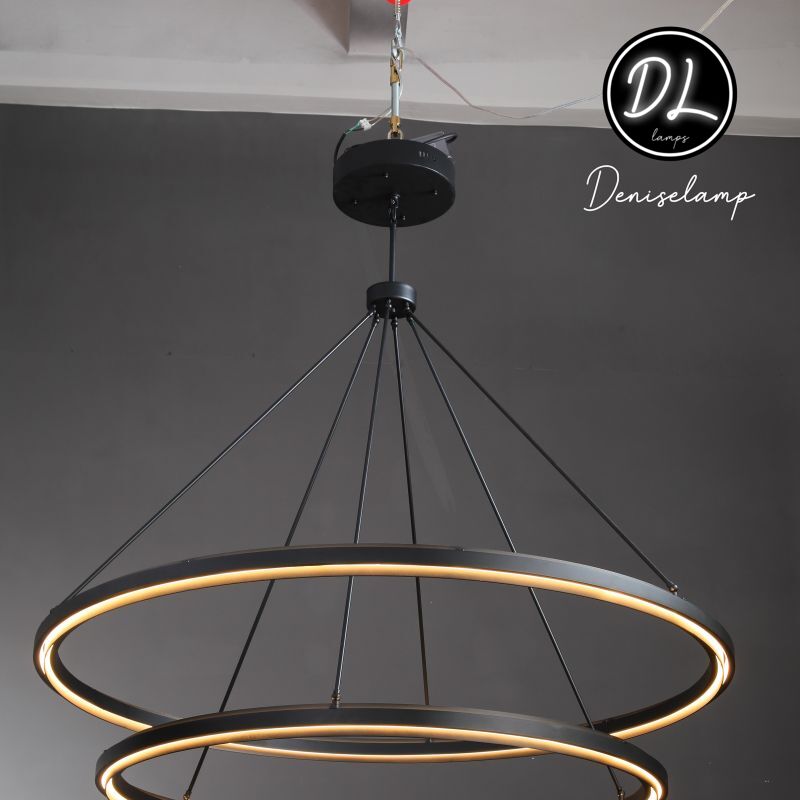 Radiant Vintage 2-Tier Round Chandelier 60"