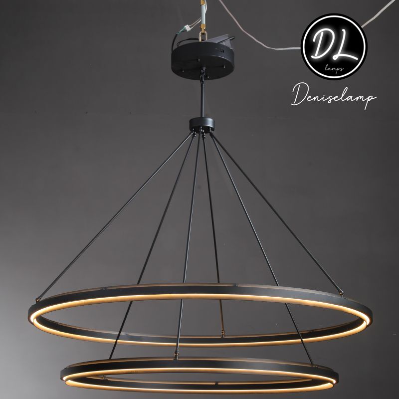 Radiant Vintage 2-Tier Round Chandelier 60"