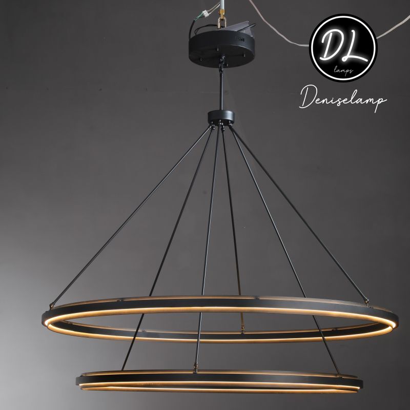 Radiant Vintage 2-Tier Round Chandelier 60"