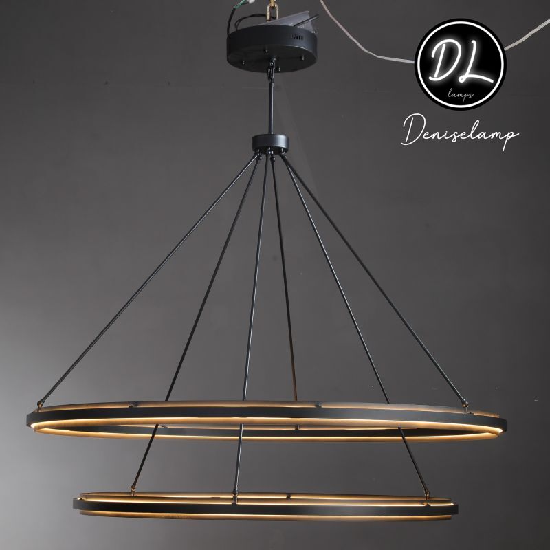 Radiant Vintage 2-Tier Round Chandelier 60"