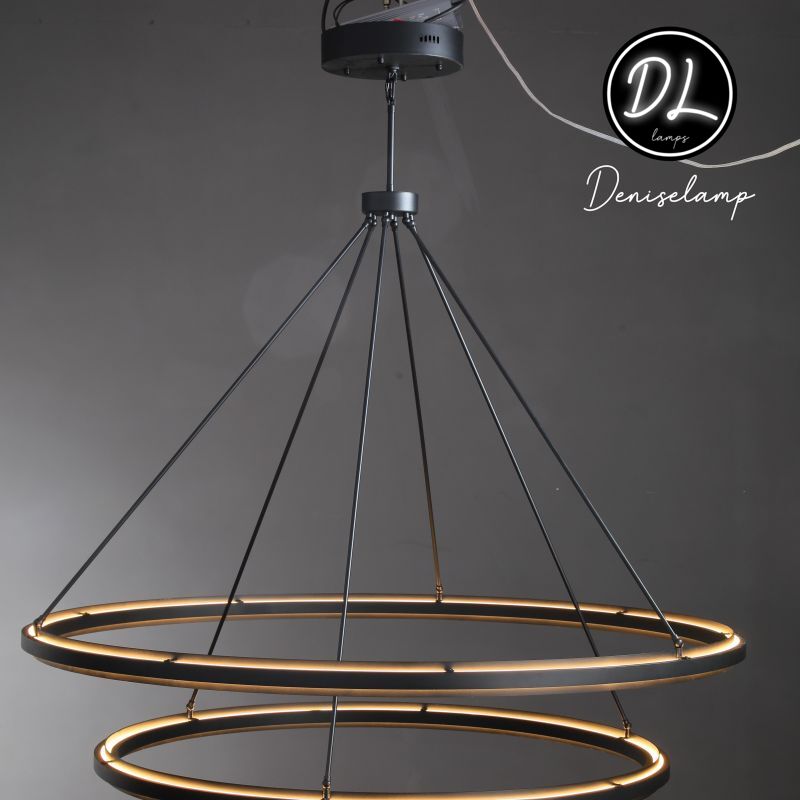 Radiant Vintage 2-Tier Round Chandelier 60"