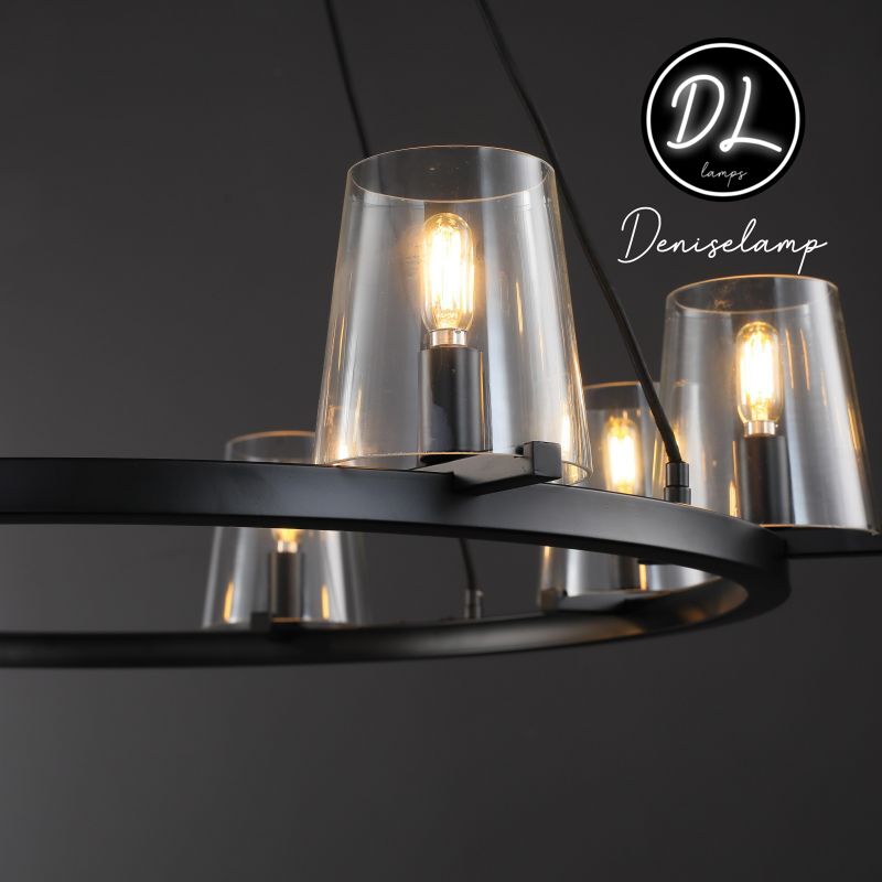 Willow Fashion design glass lampshade Round Chandelier 36"/48"/60"