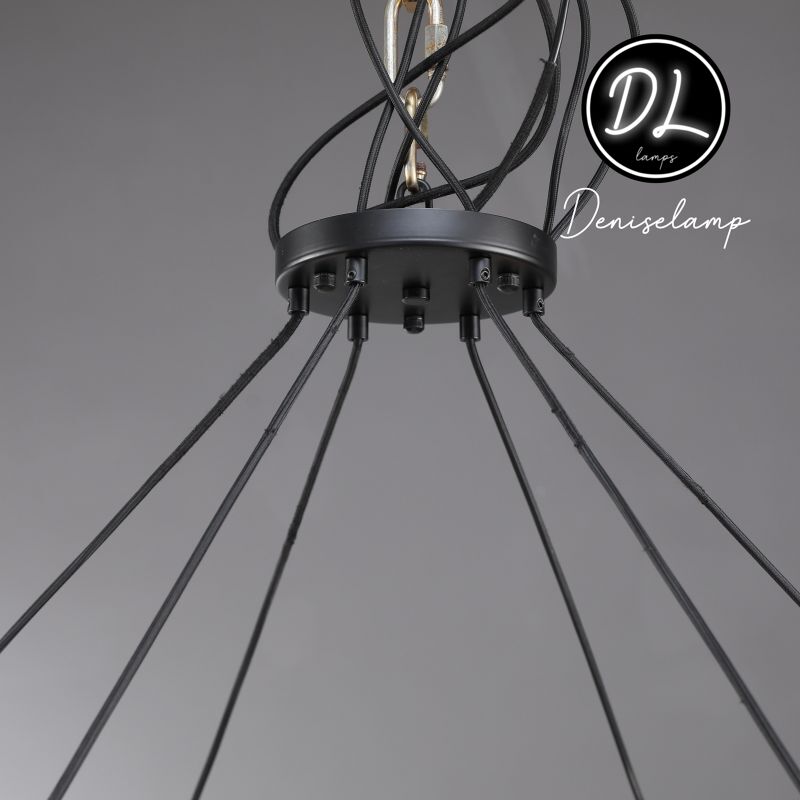 Willow Fashion design glass lampshade Round Chandelier 36"/48"/60"