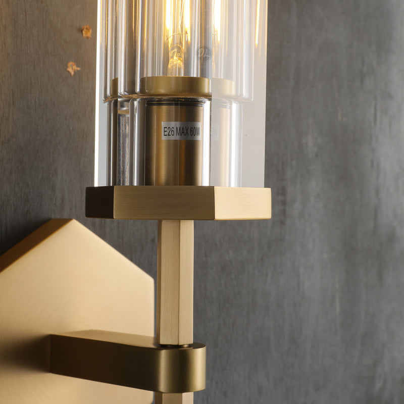 Spark Modern Hexagonal Wall Sconce