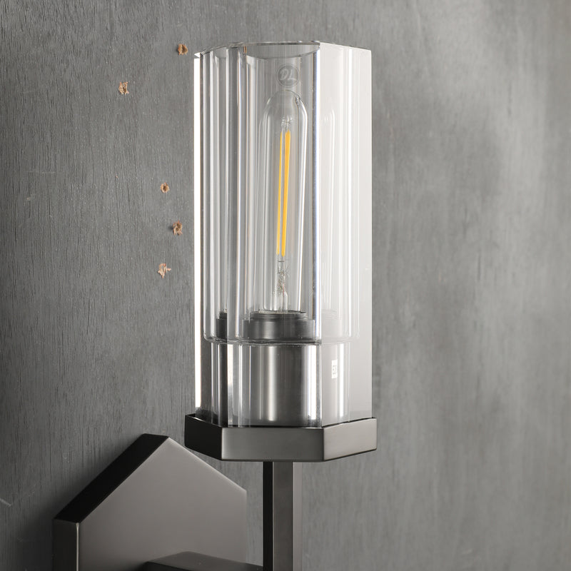 Spark Modern Hexagonal Wall Sconce