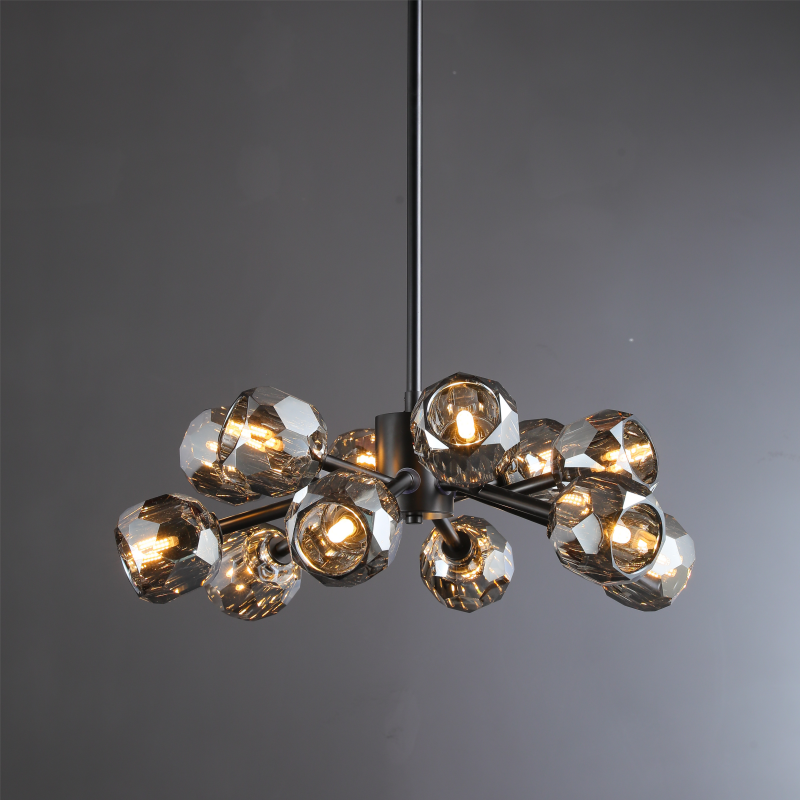 Dawn- Modern Design Niche Unique Hexagonal Crystal Ball Oval Chandelier 48"/ 60"/ 72"