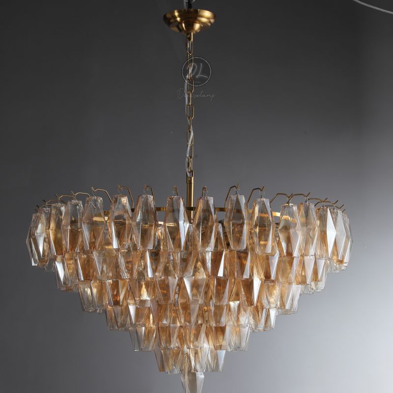 Golden Banana Tiered Round Chandelier 37"/47"/ 61"