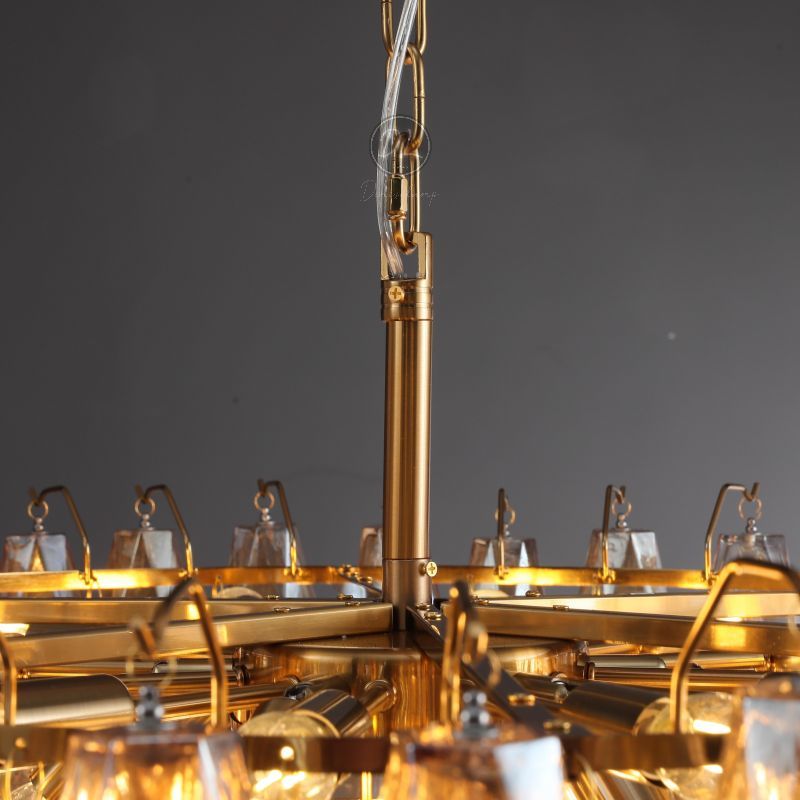 Golden Banana Tiered Round Chandelier 37"/47"/ 61"