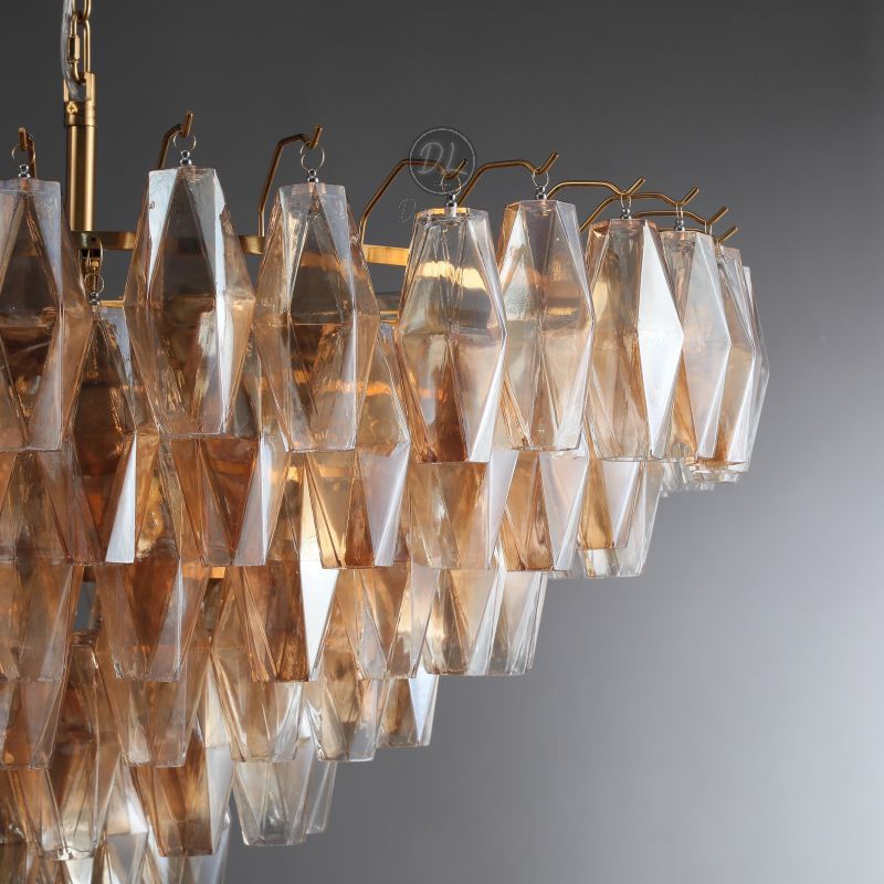 Golden Banana Tiered Round Chandelier 37"/47"/ 61"