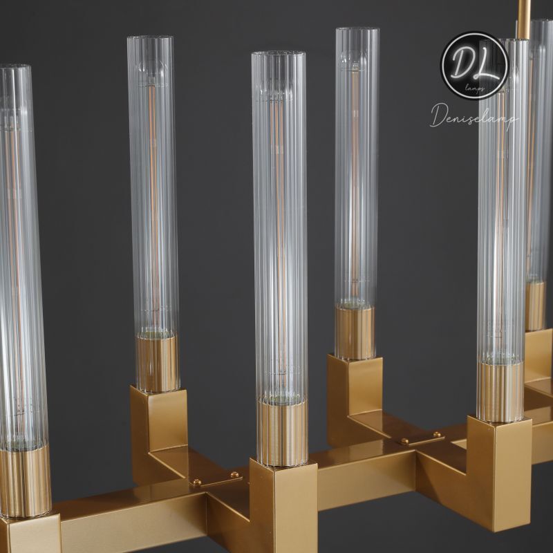 Elegance Modern Gorgeous Flow Stripe Linear Chandelier 55"/ 67"/ 72"