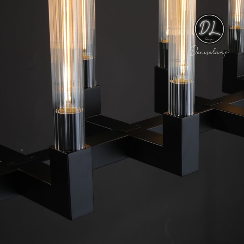 Elegance Modern Gorgeous Flow Stripe Linear Chandelier 55"/ 67"/ 72"
