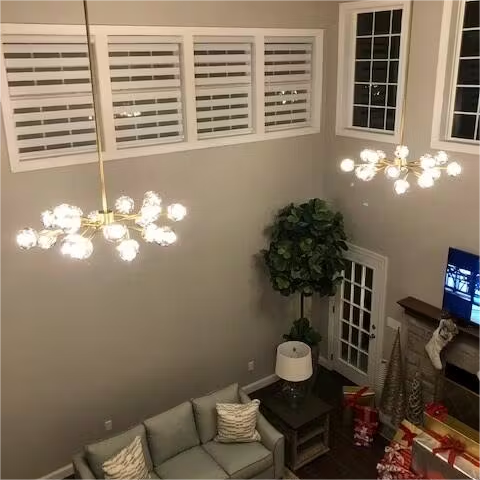 Dawn- Modern Design Niche Unique Hexagonal Crystal Ball Oval Chandelier 48"/ 60"/ 72"